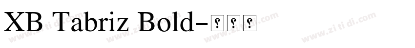 XB Tabriz Bold字体转换